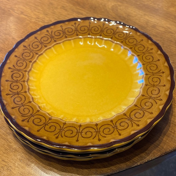 Vintage Vernon Ware by Metlox San Fernando set of 4 small plates. 6.75 inches. - Picture 1 of 3